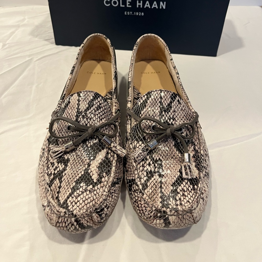 Cole Haan Snake Print Driving Moc